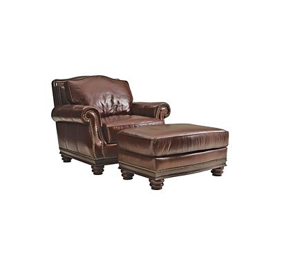 Stenellaantiques Com, Henredon Leather Chair