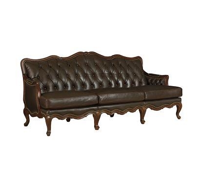 Stenellaantiques Com, Henredon Leather Sofa