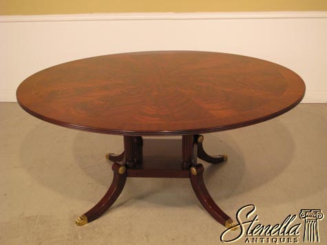 Www Stenellaantiques Descriptions Henkel Harris Model 2266 Mahogany 66 Round Dining Room Table
