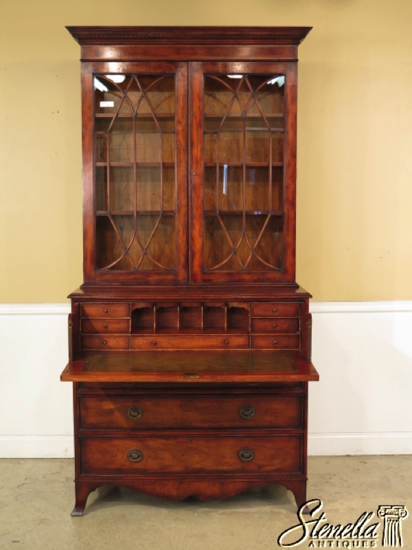 Stenellaantiques Com English Made 2 Piece Mahogany Butler Secretary Desk