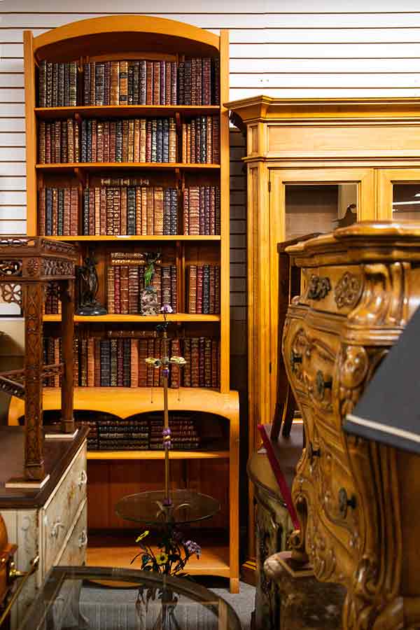 Antique book shelf